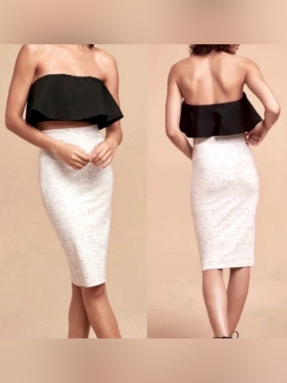 Aritzia Wilfred Pencil Midi Skirt - Heathered Grey - Size M